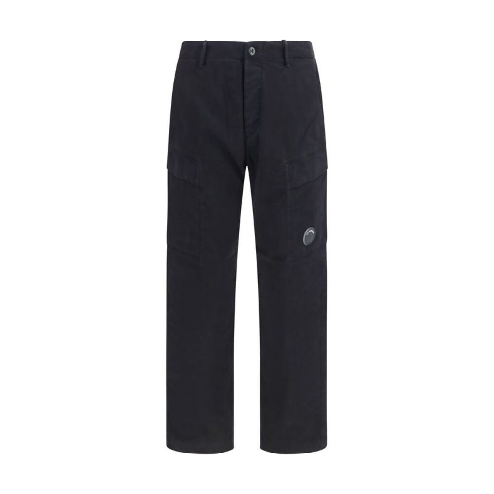 C.P. Company Men Stretch Cotton Satin Cargo Pants